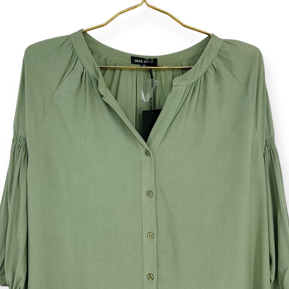 DEAR JOHN NWT size XS AUDREY BALLOON SLEEVE TOP Cottagecore boho‎ western - Picture 2 of 5